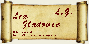 Lea Gladović vizit kartica